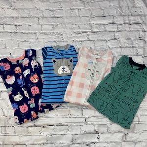 Carters footie pajama bundle 18 months EUC
